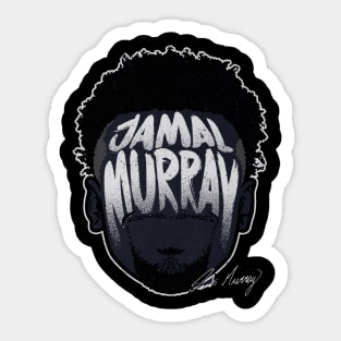 jamal murray player silhouette Sticker